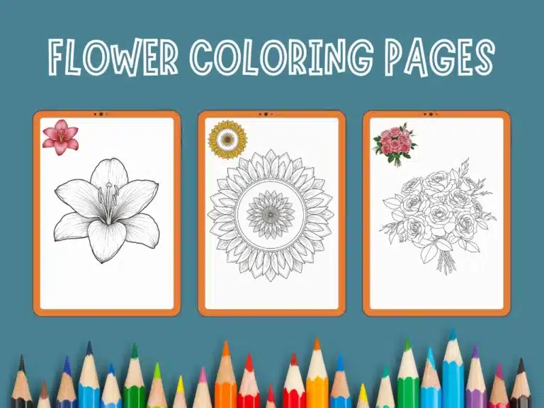 Flower Coloring Pages