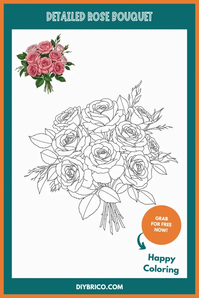 Rose Coloring Pages