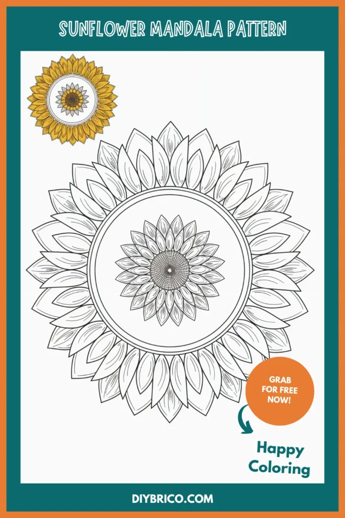 Sunflower Coloring pages