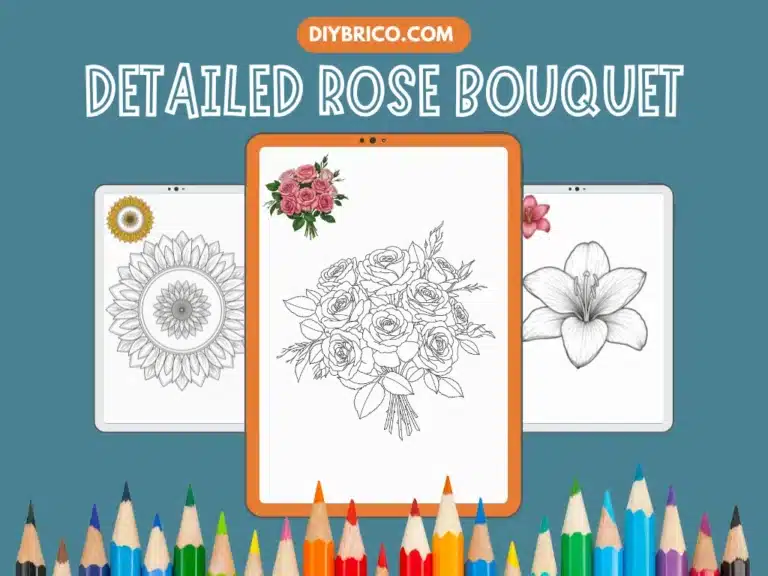 Rose Coloring Pages